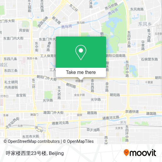 呼家楼西里23号楼 map