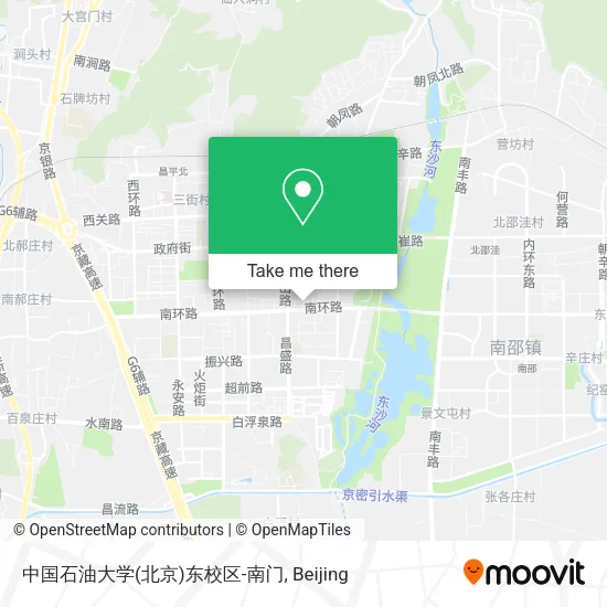 中国石油大学(北京)东校区-南门 map