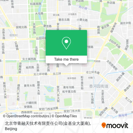 北京华青融天技术有限责任公司(金基业大厦南) map