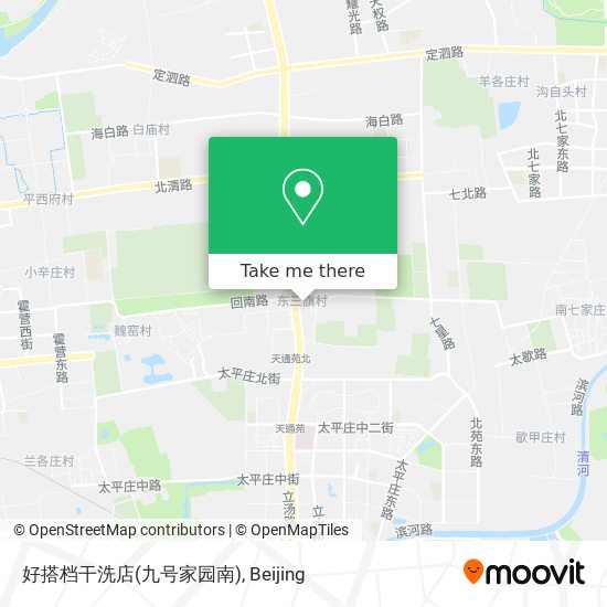 好搭档干洗店(九号家园南) map