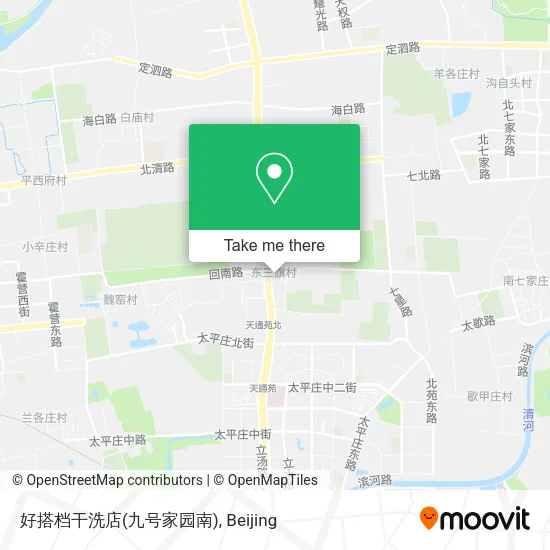 好搭档干洗店(九号家园南) map