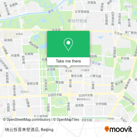 纳云投喜来登酒店 map