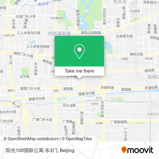 阳光100国际公寓-东3门 map