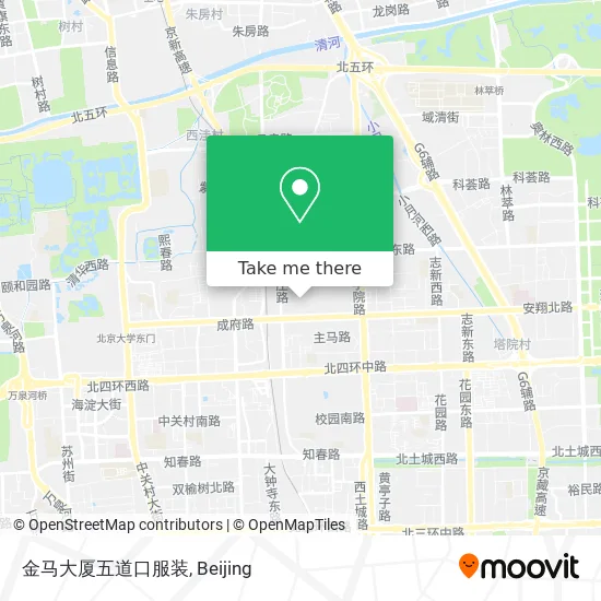 金马大厦五道口服装 map