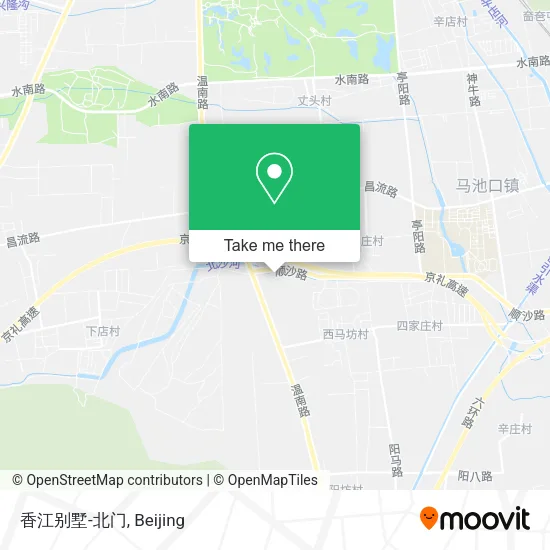 香江别墅-北门 map