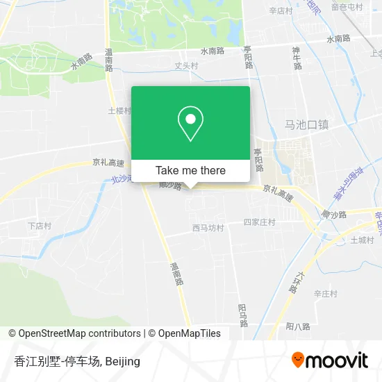 香江别墅-停车场 map