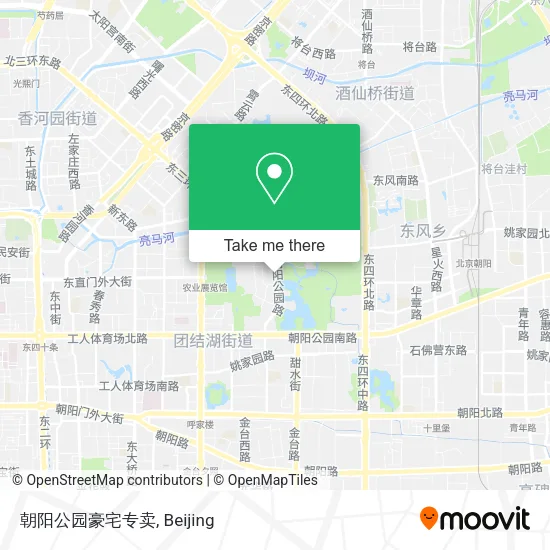 朝阳公园豪宅专卖 map