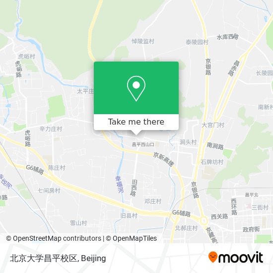 北京大学昌平校区 map