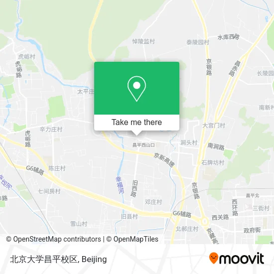 北京大学昌平校区 map
