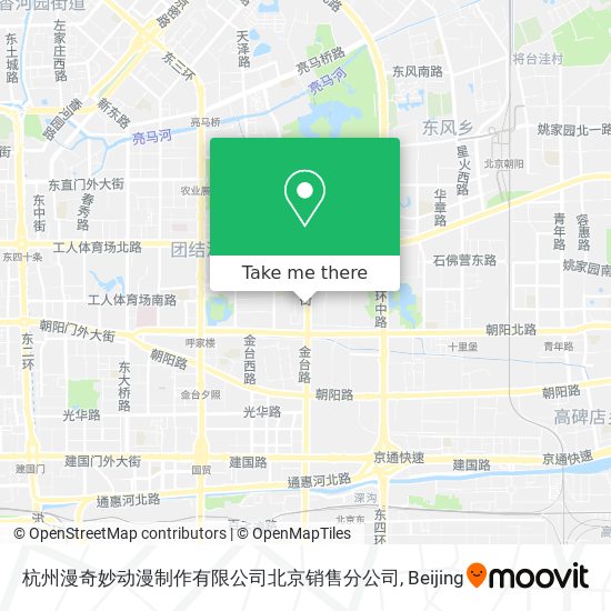 杭州漫奇妙动漫制作有限公司北京销售分公司 map