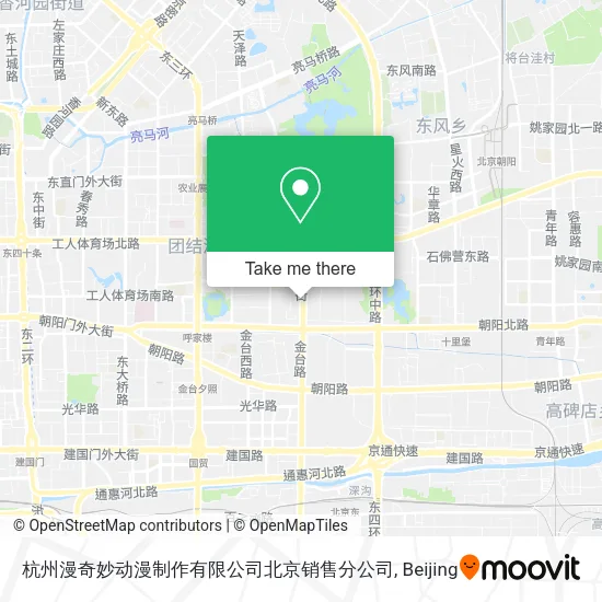 杭州漫奇妙动漫制作有限公司北京销售分公司 map