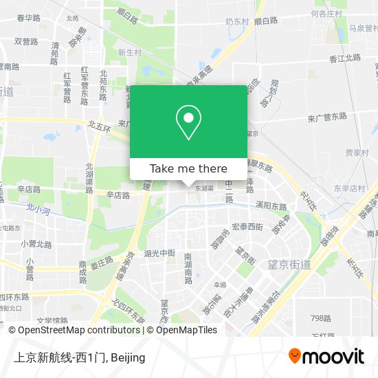上京新航线-西1门 map