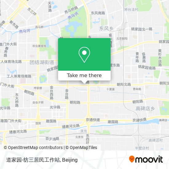 道家园-纺三居民工作站 map