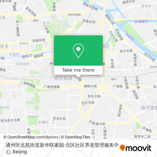 通州区北苑街道新华联家园-北区社区养老管理服务中心 map