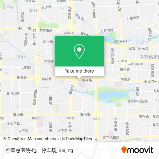 空军总医院-地上停车场 map