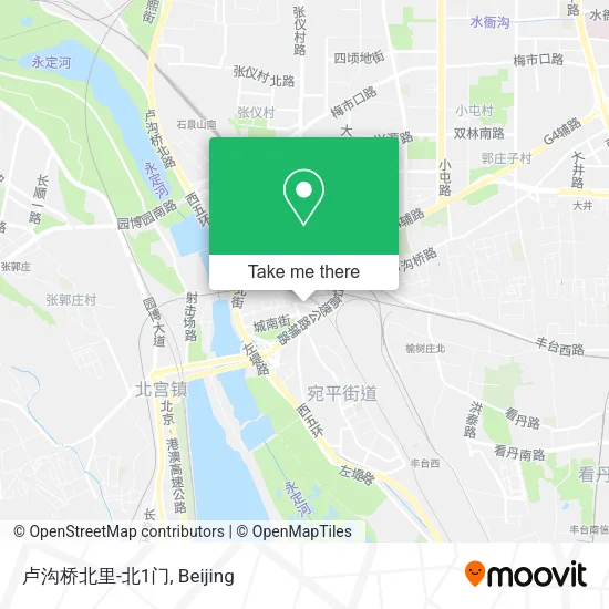 卢沟桥北里-北1门 map