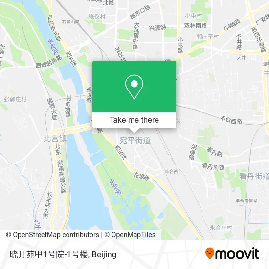 晓月苑甲1号院-1号楼 map