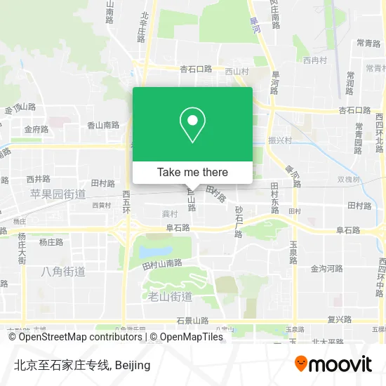 北京至石家庄专线 map