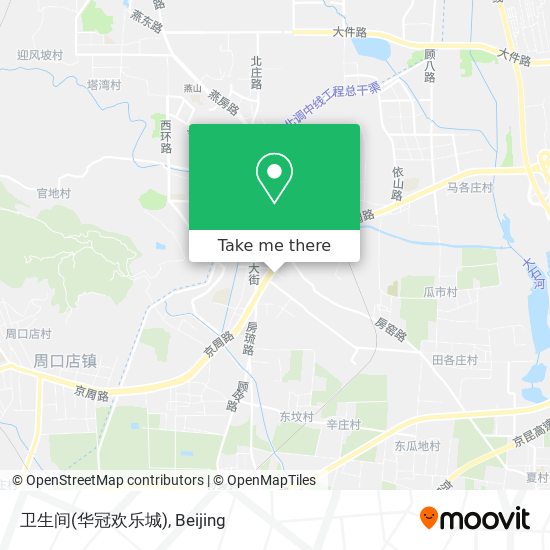 卫生间(华冠欢乐城) map