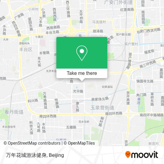 万年花城游泳健身 map