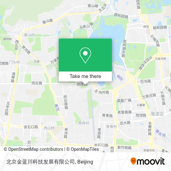 北京金蓝川科技发展有限公司 map