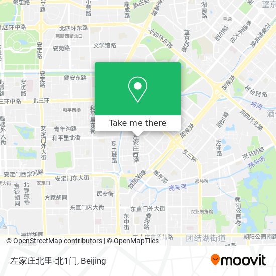 左家庄北里-北1门 map
