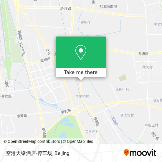 空港天缘酒店-停车场 map