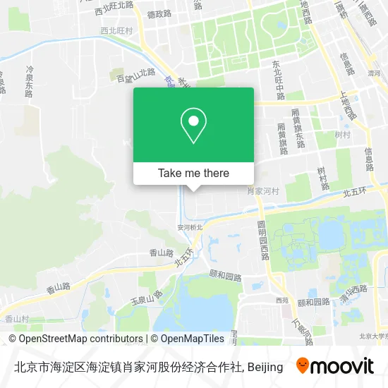 北京市海淀区海淀镇肖家河股份经济合作社 map