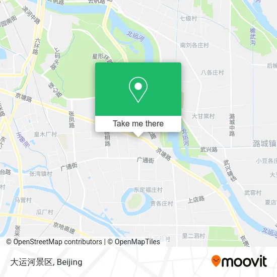 大运河景区 map