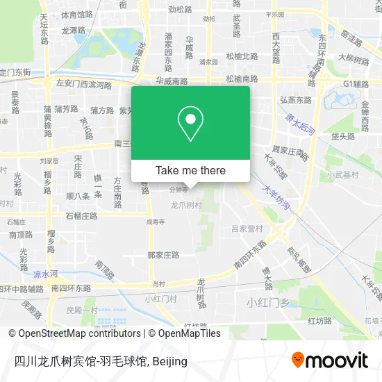 四川龙爪树宾馆-羽毛球馆 map