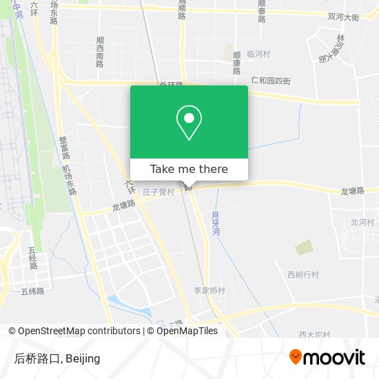 后桥路口 map