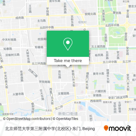北京师范大学第三附属中学(北校区)-东门 map