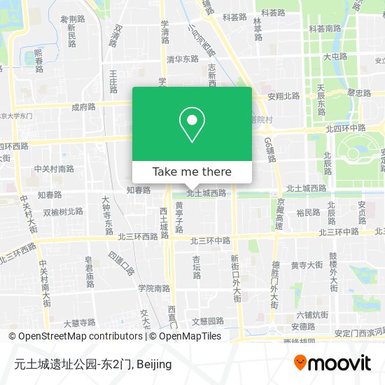 元土城遗址公园-东2门 map