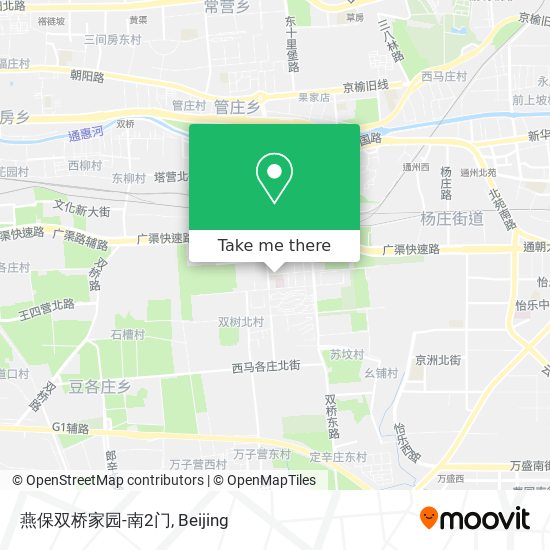 燕保双桥家园-南2门 map
