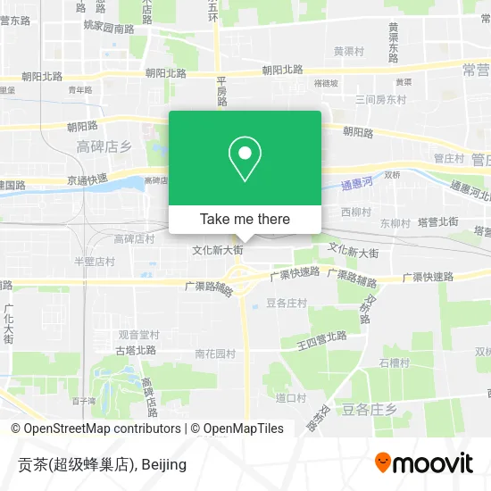 贡茶(超级蜂巢店) map