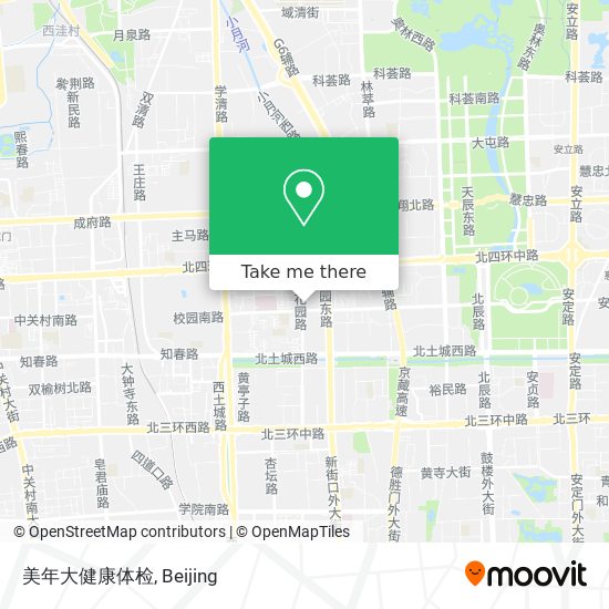 美年大健康体检 map