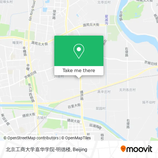 北京工商大学嘉华学院-明德楼 map