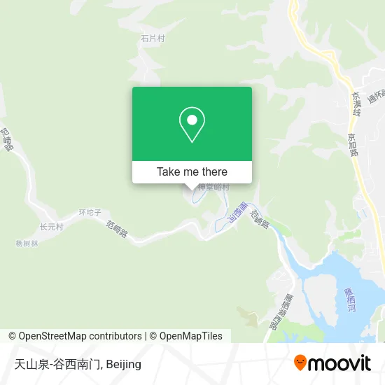 天山泉-谷西南门 map