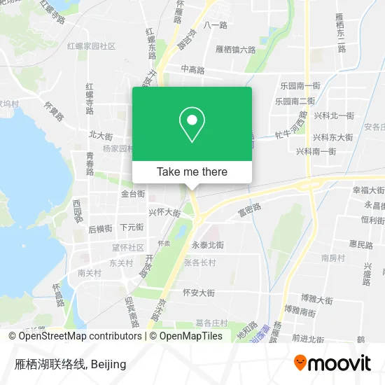 雁栖湖联络线 map