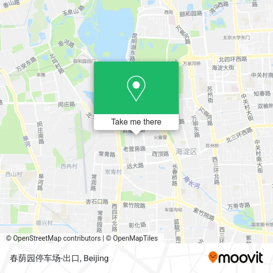 春荫园停车场-出口 map