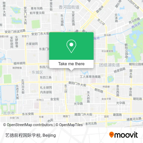 艺德前程国际学校 map