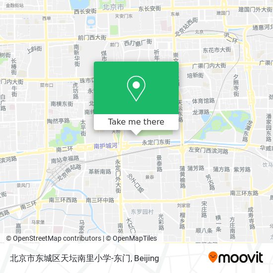 北京市东城区天坛南里小学-东门 map