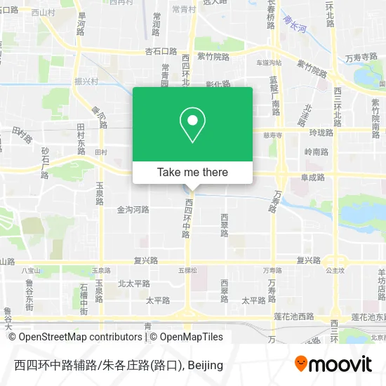 西四环中路辅路/朱各庄路(路口) map