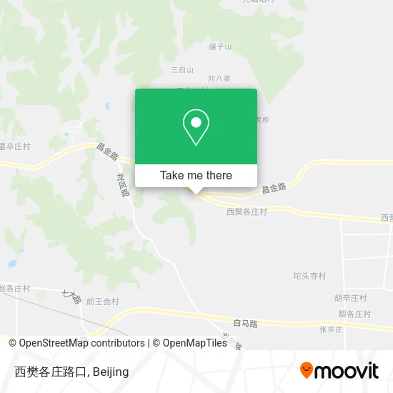 西樊各庄路口 map