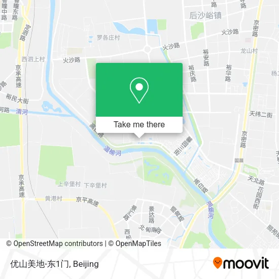 优山美地-东1门 map