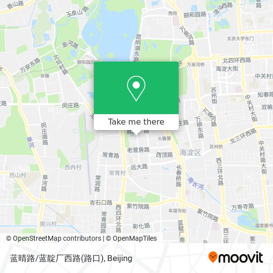 蓝晴路/蓝靛厂西路(路口) map