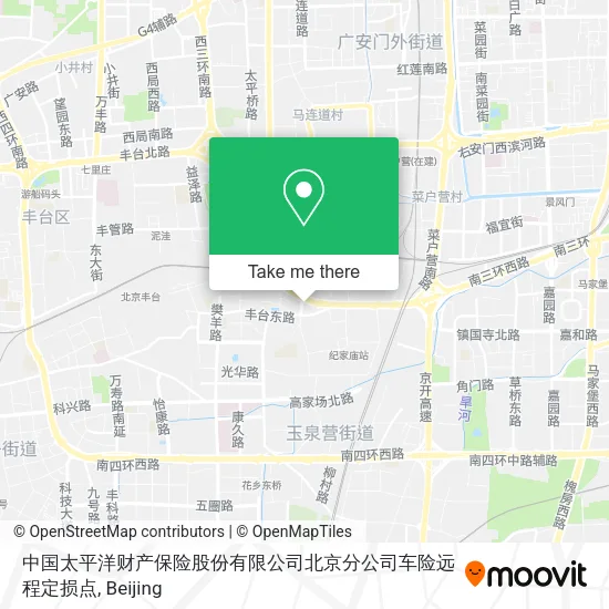 中国太平洋财产保险股份有限公司北京分公司车险远程定损点 map