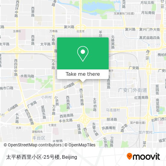 太平桥西里小区-25号楼 map