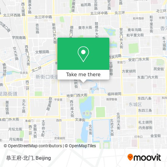 恭王府-北门 map