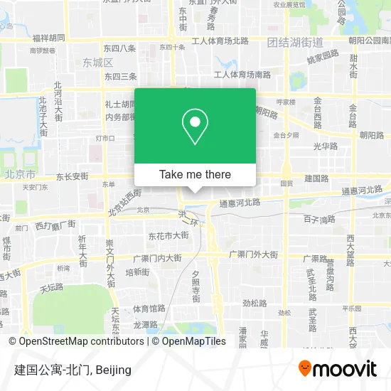 建国公寓-北门 map
